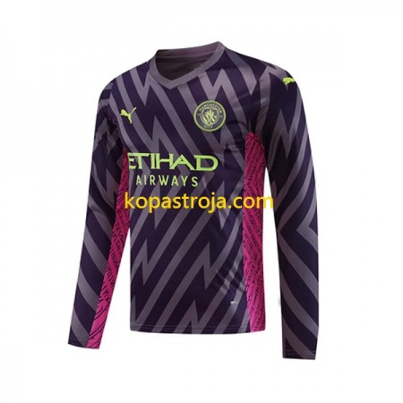 Billiga Fotbollströjor Manchester City Målvakt Borta tröja 2023/24 Långärmad